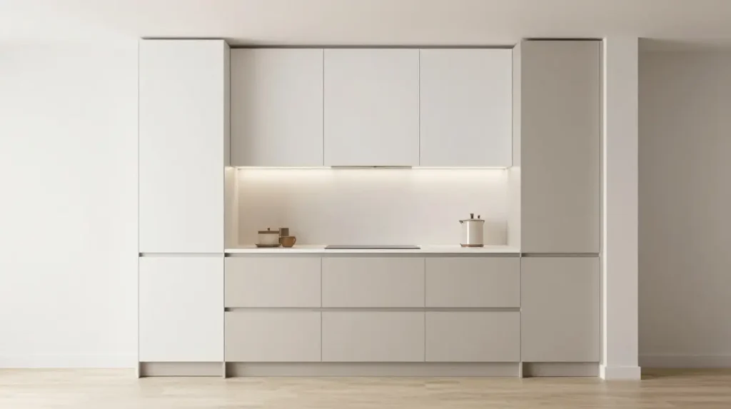 Two Tone Styling in Small Kitchens
