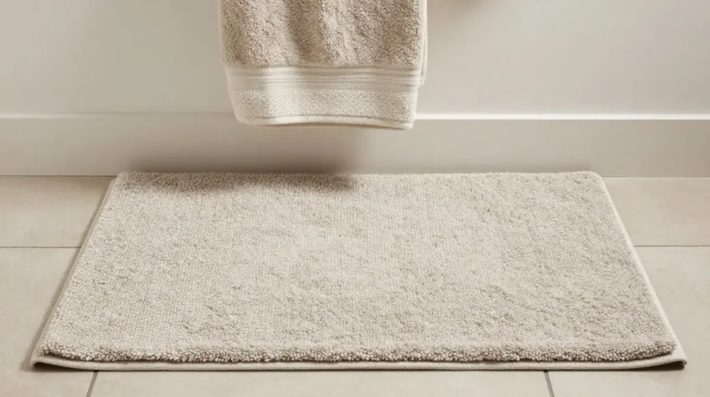 Use Layered Bathroom Textiles