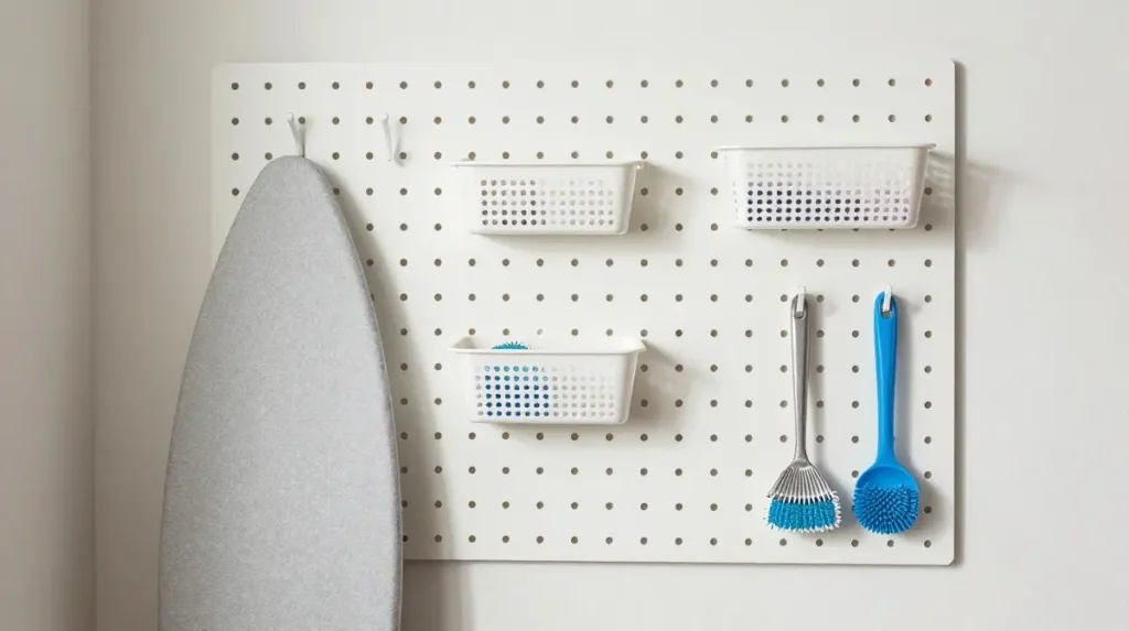 Use Pegboard for Flexible Storage