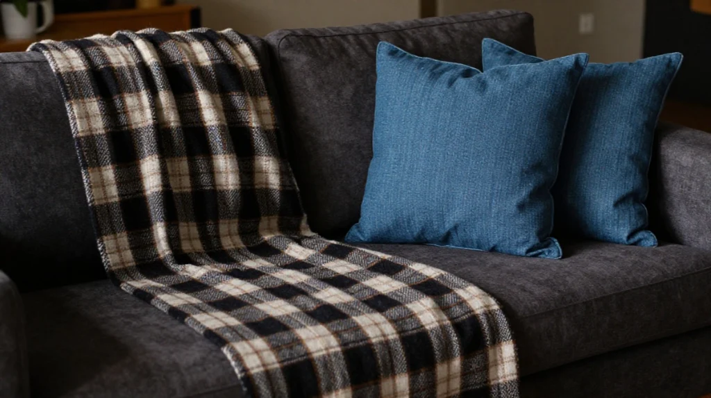 Use Plaid Flannel and Denim Textiles
