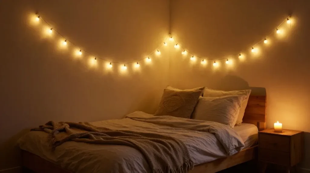 Use String Lights for Soft, Layered Lighting