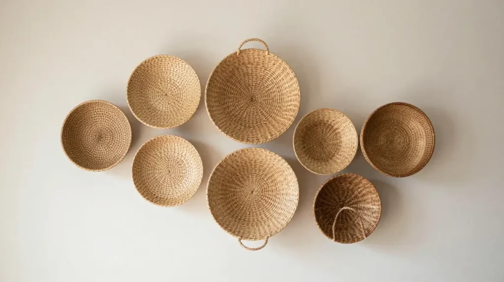 Use Woven Wall Baskets as Wall Art