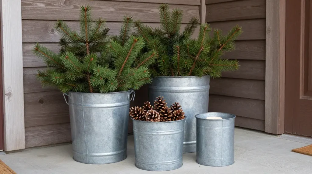 Using Galvanized Metal Containers and Accents
