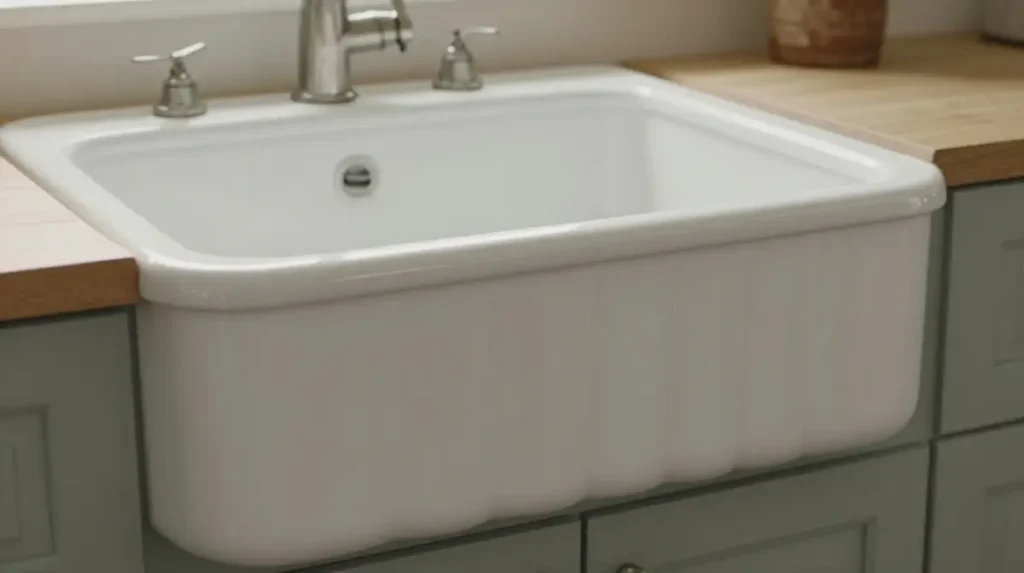 Vintage farmhouse sink details
