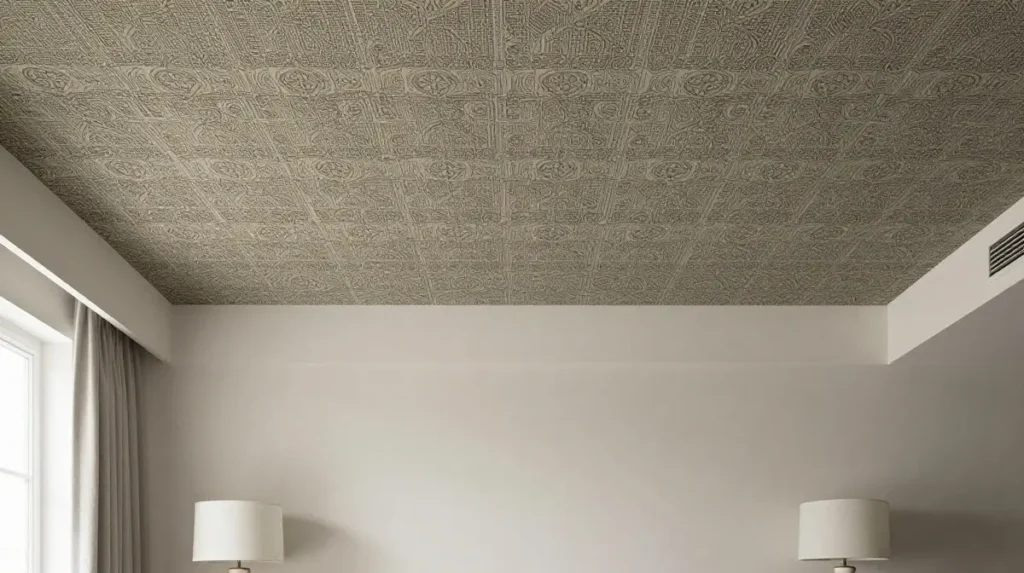 Wallpaper Ceiling Design for a Maximalist Touch