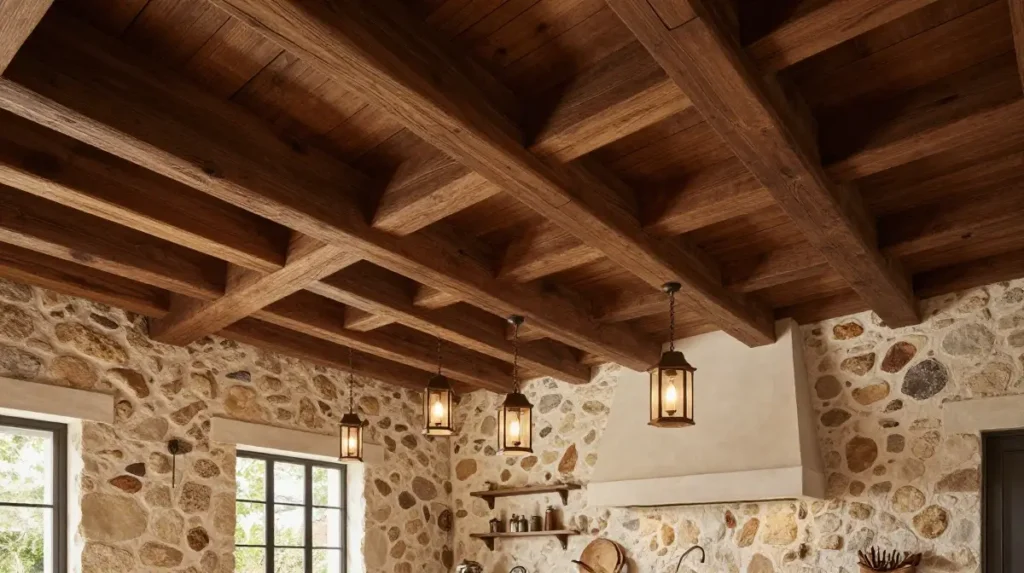 Wooden Beam Ceiling Design