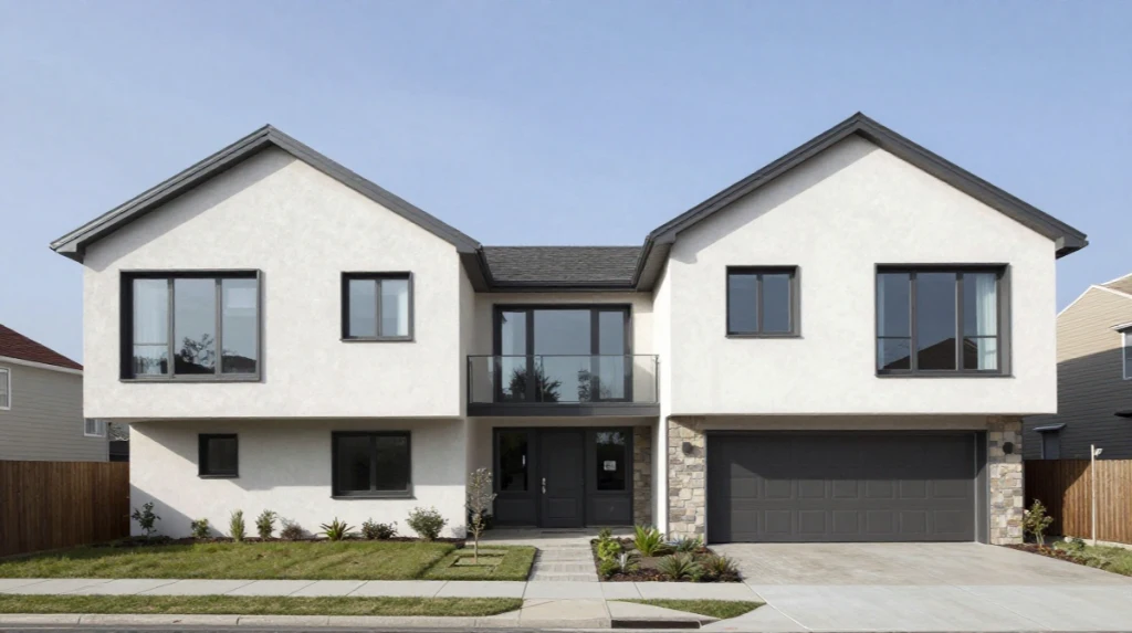 Asymmetrical Facade Layout