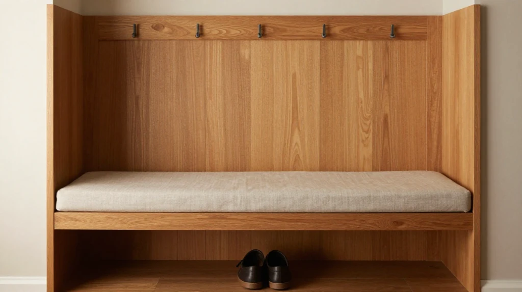 Bench With a Divider Panel