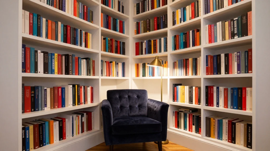 Built-In Bookshelf Nook