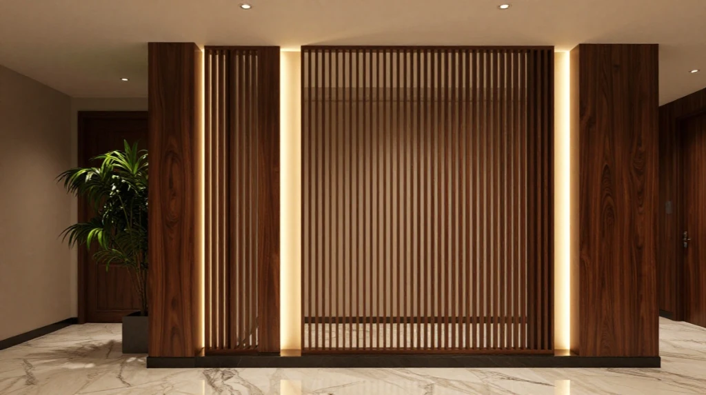 Built-In Divider With Integrated Lighting