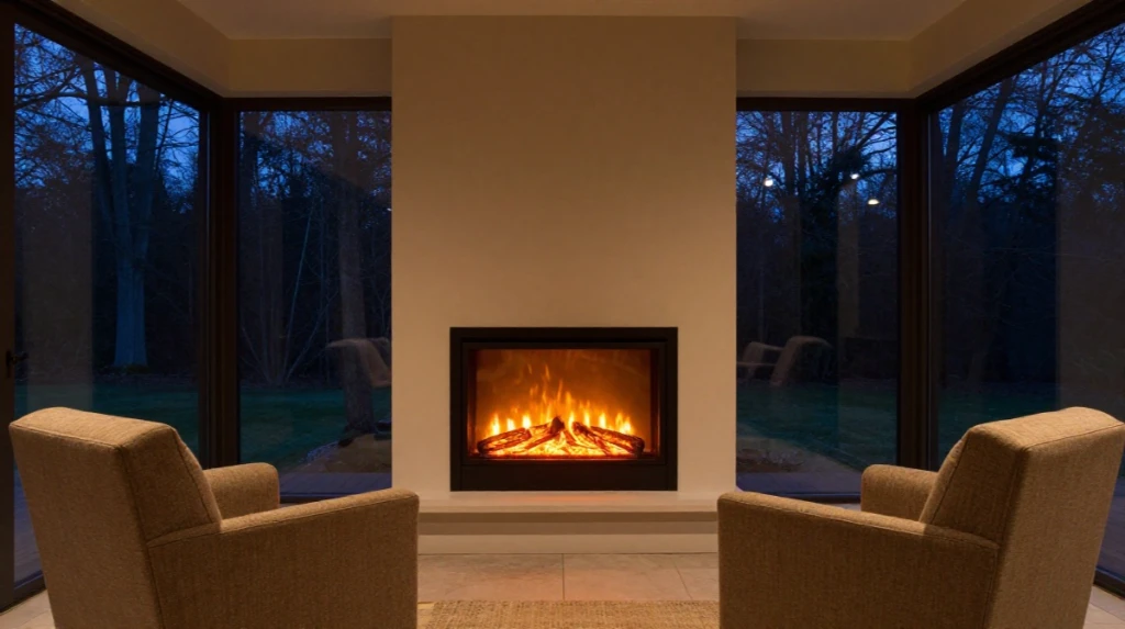 Consider a Sunroom With a Fireplace