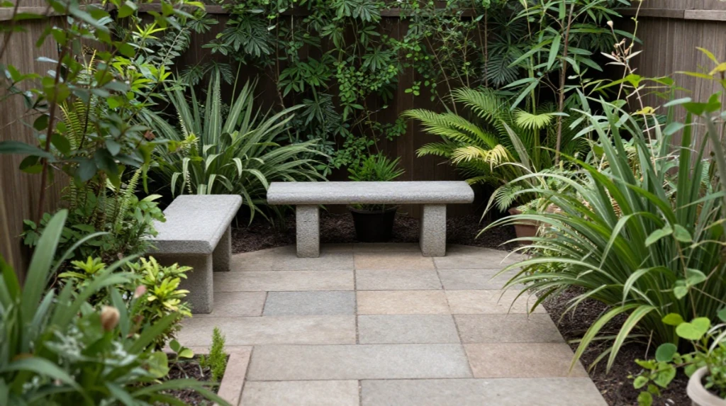 Corner Meditation Garden for Quiet Reflection