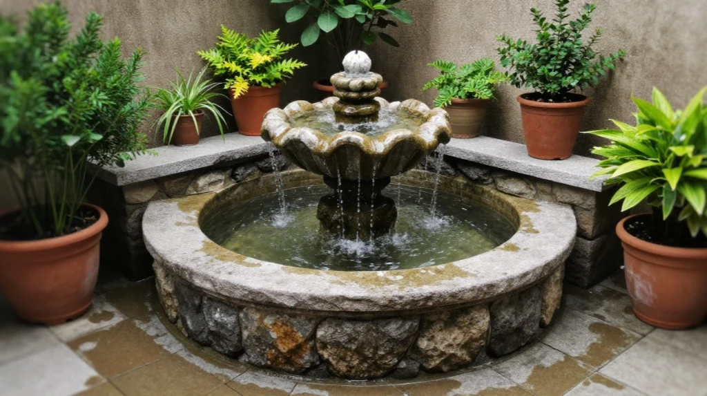 Corner Water Feature for a Calming Touch