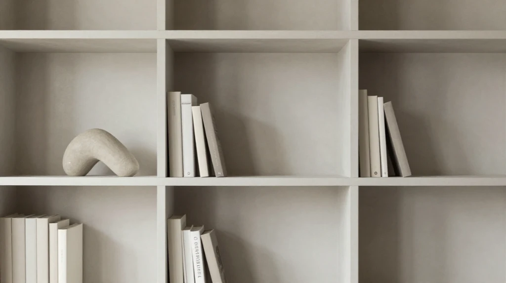 Create a Minimalist Bookshelf Look