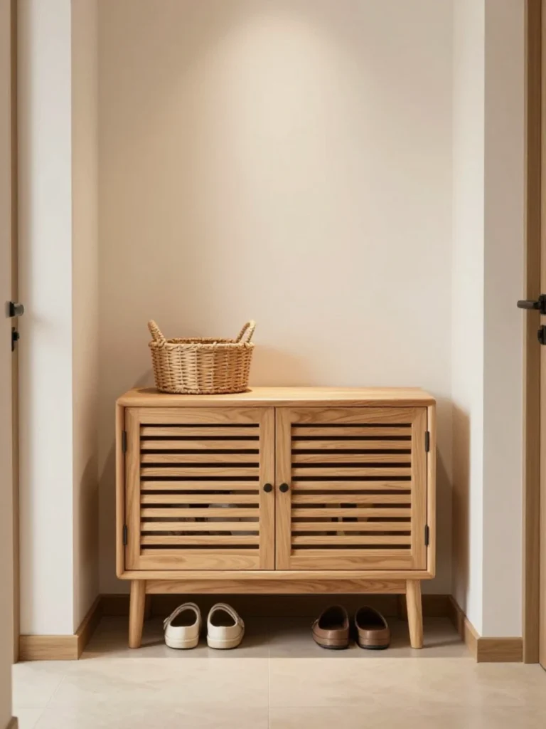 Entryway Shoe Storage Japandi Style