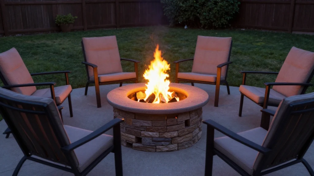 Fire Pit Corner for Evening Gatherings