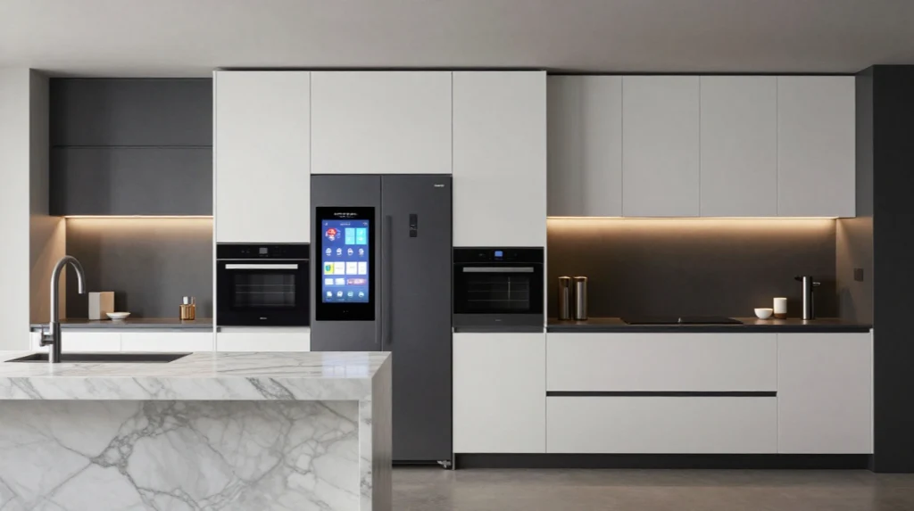 Futuristic Kitchen Design With Smart Appliances