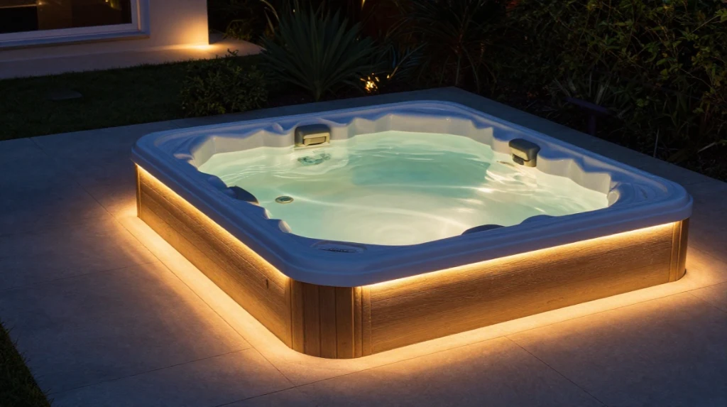 Jacuzzi With Ambient Lighting Design