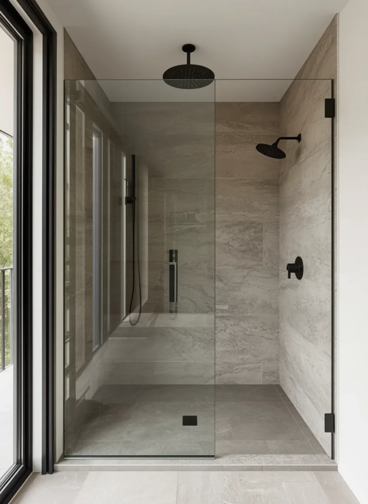 Japandi Shower Design