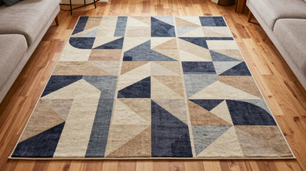 Layer In Geometric Pattern Rugs