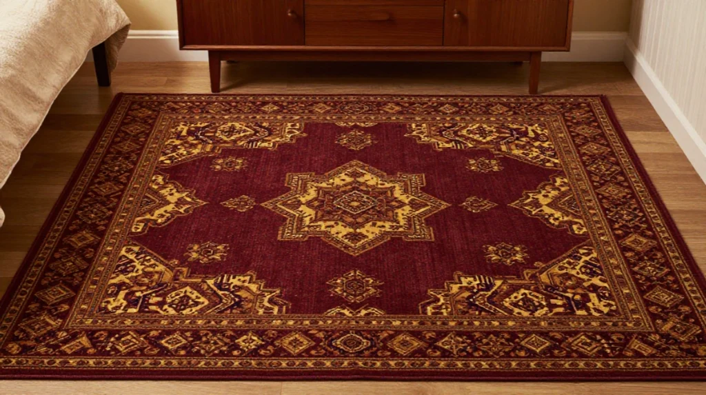 Layer Retro Carpet Patterns on the Floor