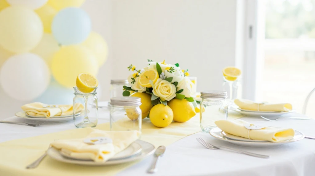 Lemon Baby Shower Decor