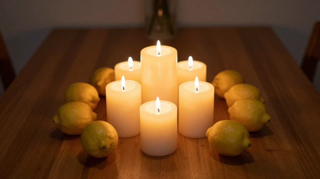 Lemon Candle Centerpiece