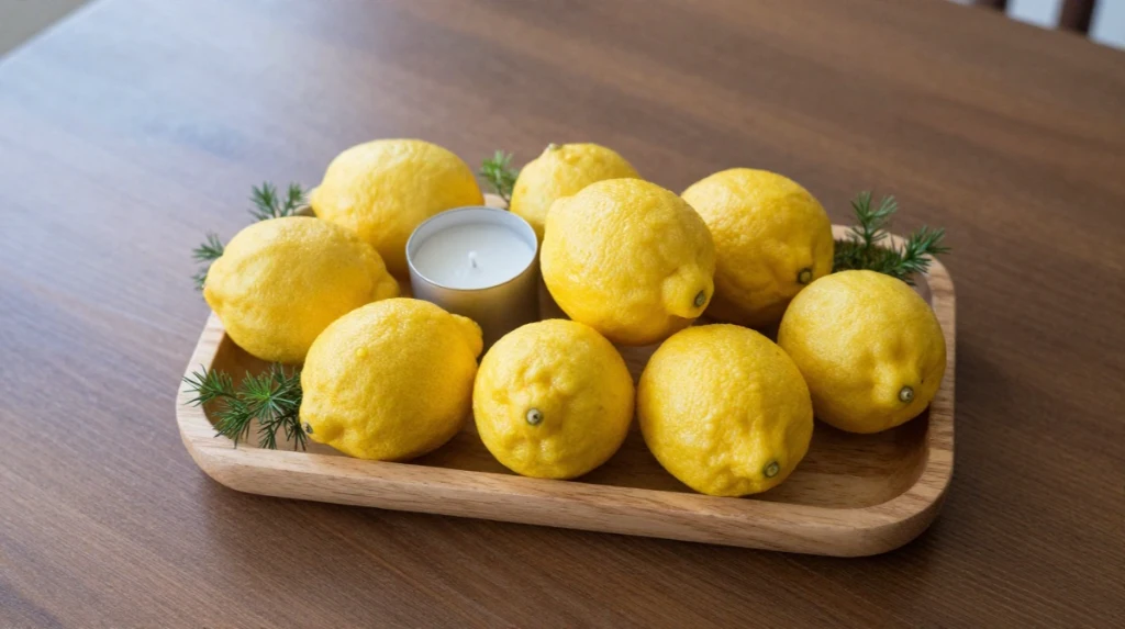 Lemon Tray Centerpiece