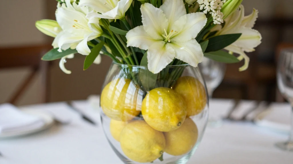 Lemon Vase Arrangement