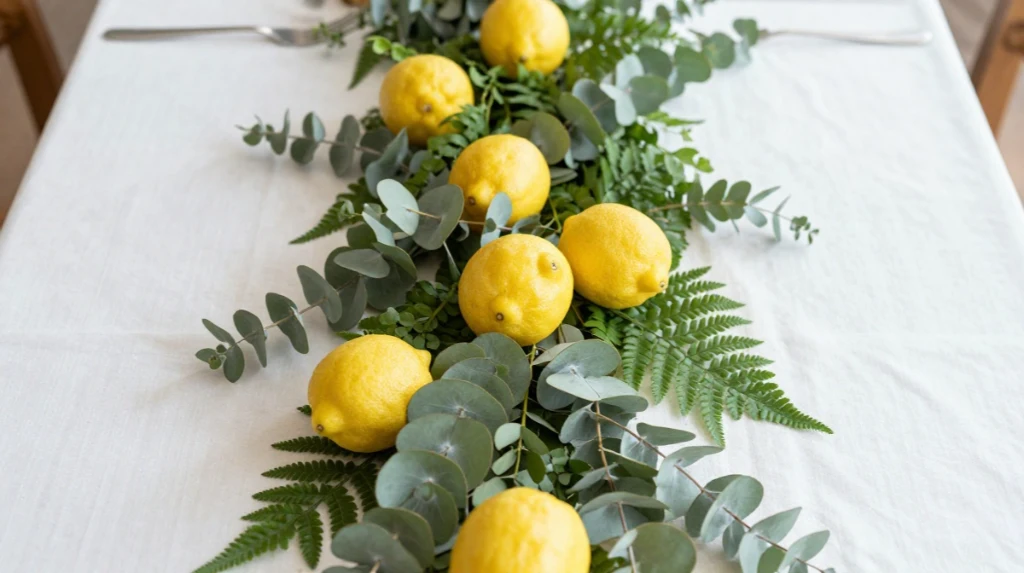 Lemon and Greenery Centerpiece