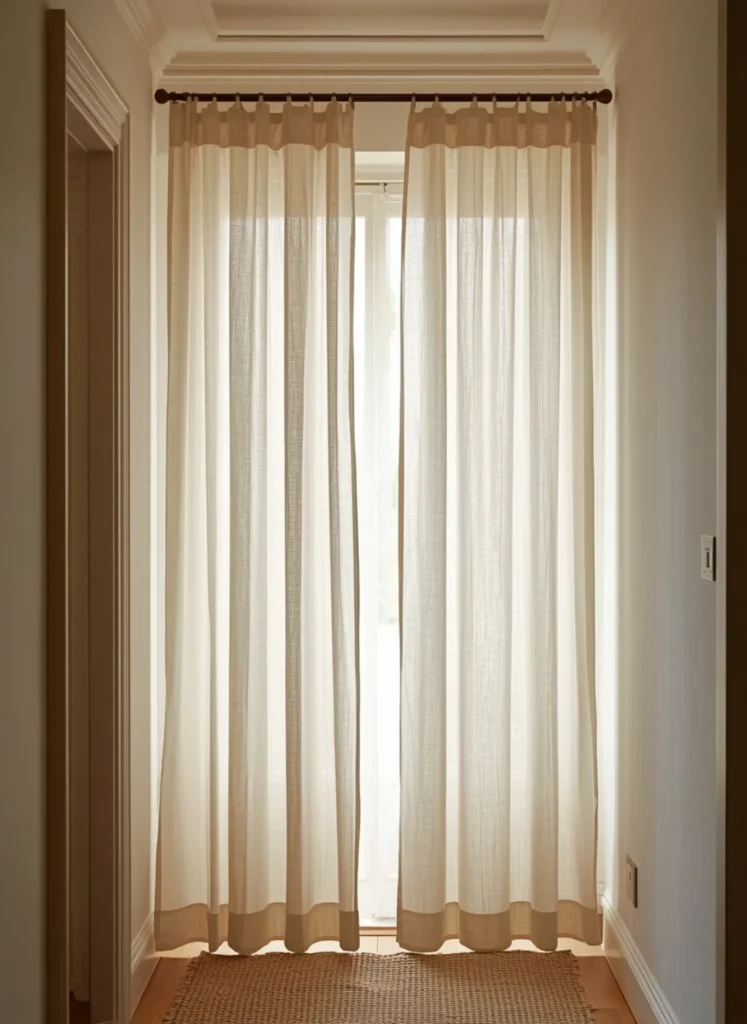 Linen Entryway Curtain Ideas