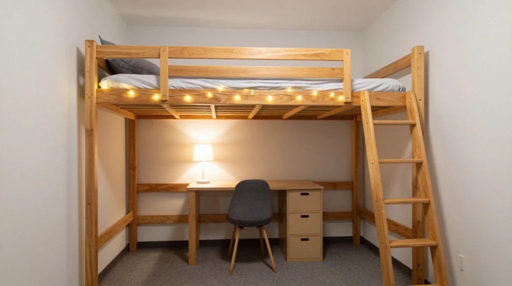 Loft Your Bed for Extra Floor Space