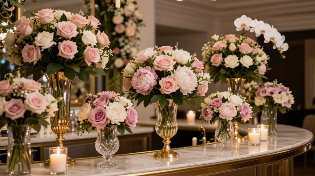 Luxurious Floral Bar Design