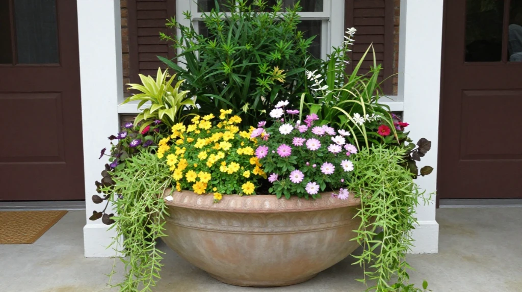 Mixed Flower Pot Designs
