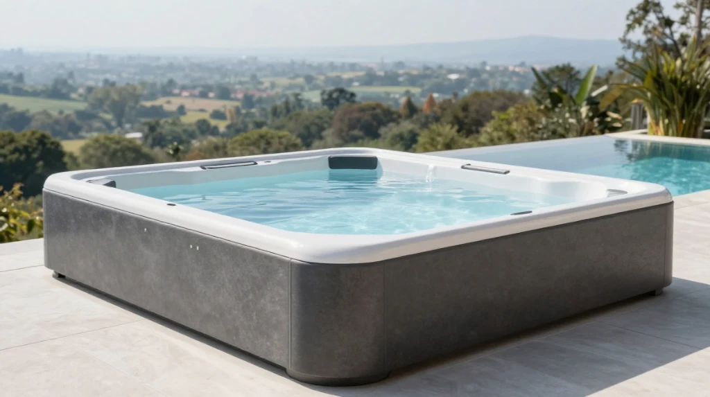 Modern Infinity Edge Jacuzzi