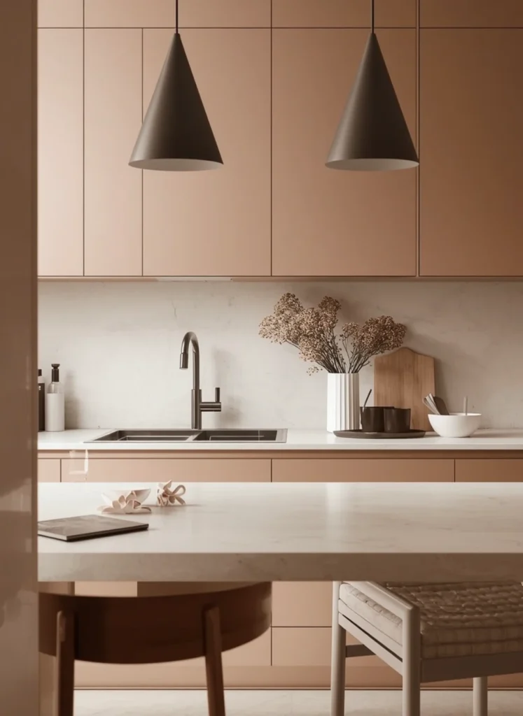 Monochrome Kitchen Design Accents