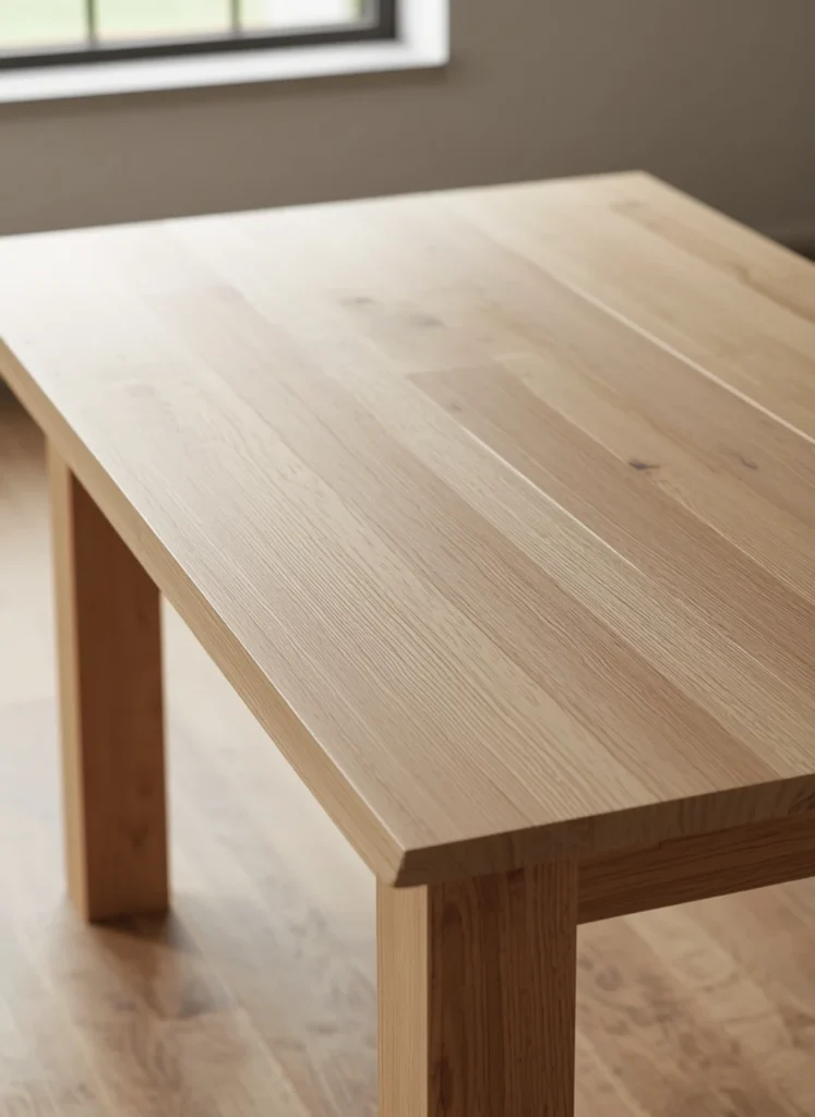 Natural Wood Dining Table