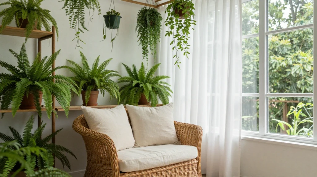 Outdoor-Inspired Indoor Reading Retreat