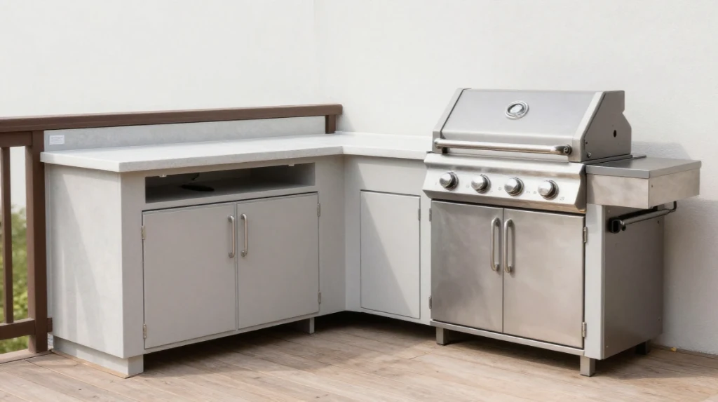 Outdoor Kitchen and Grilling Station Setup
