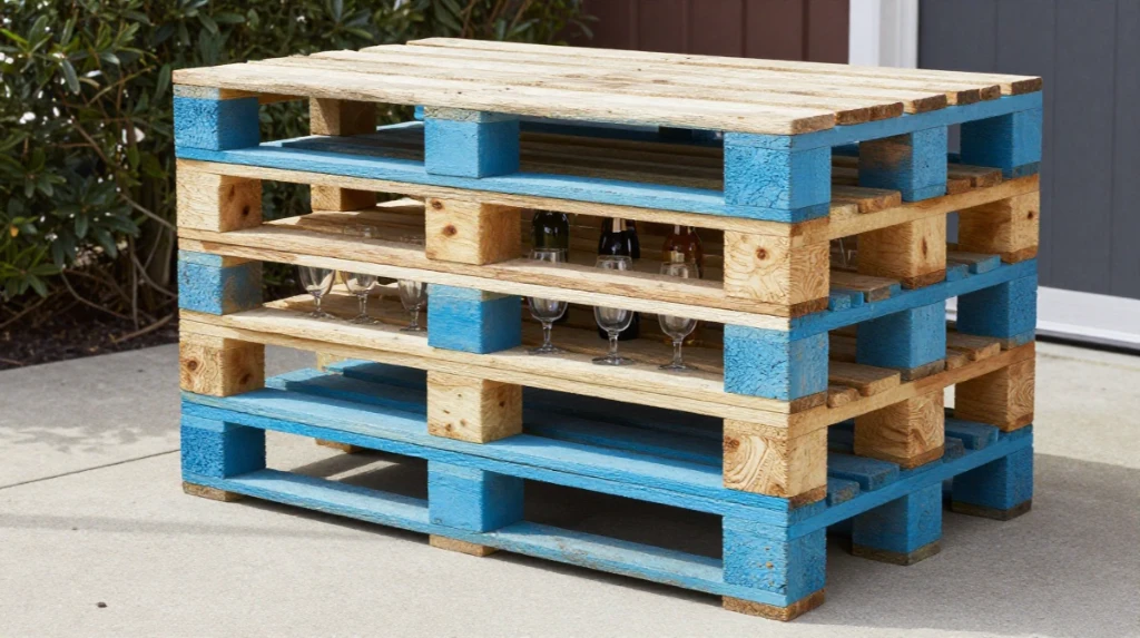 Pallet Bar Cart