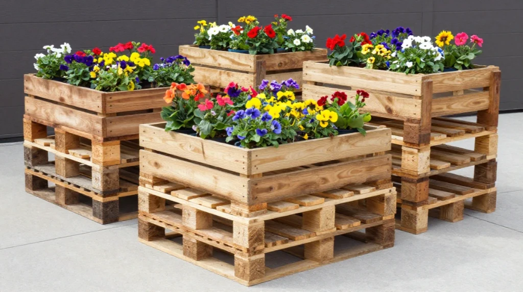 Pallet Planter Boxes