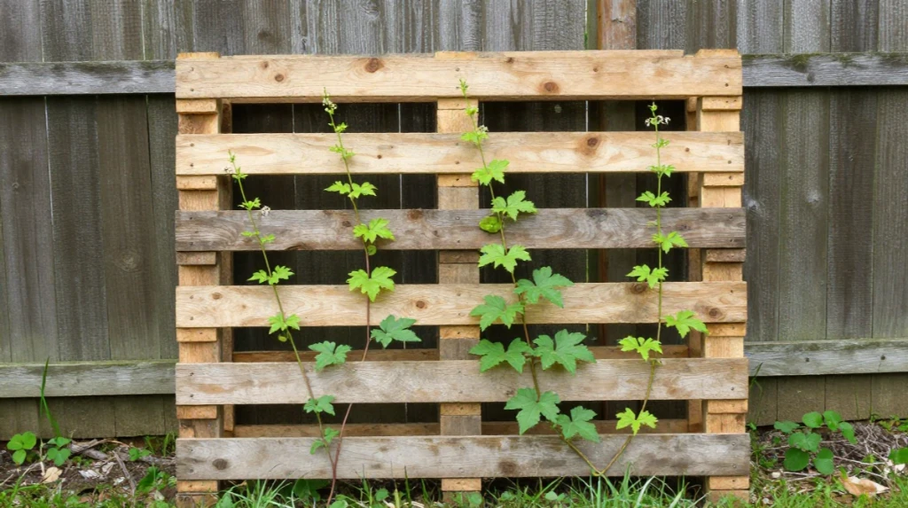 Pallet Trellis for Climbing Plants