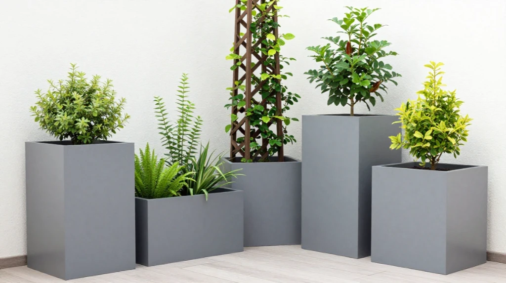 Planters, Container Gardens, and Vertical Greenery
