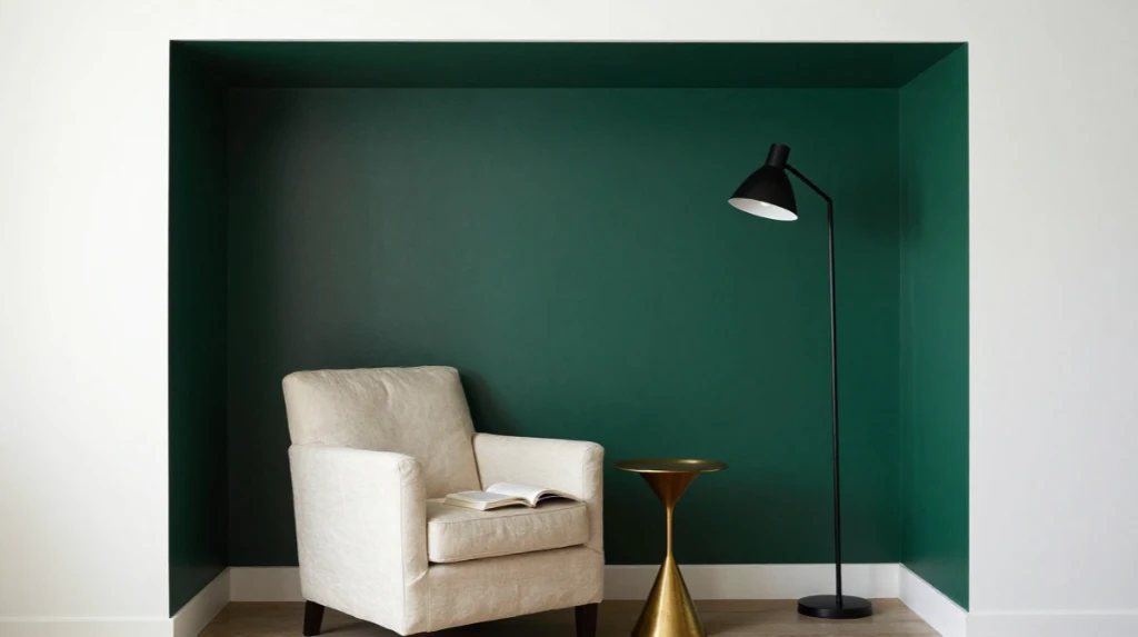 Reading Nook with Accent Wall