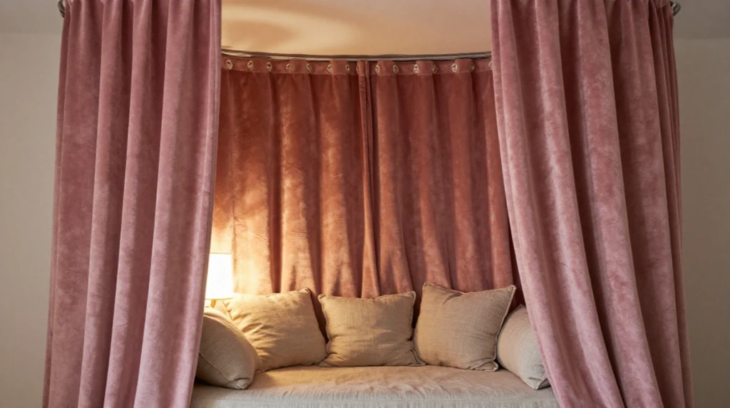Reading Nook with Curtains
