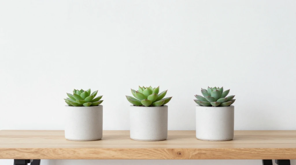 Succulents in Minimalist Rooms