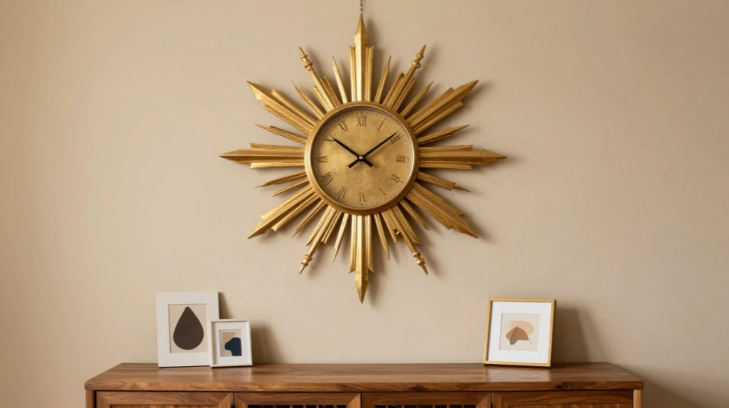 Sunburst Clocks and Wall Decor