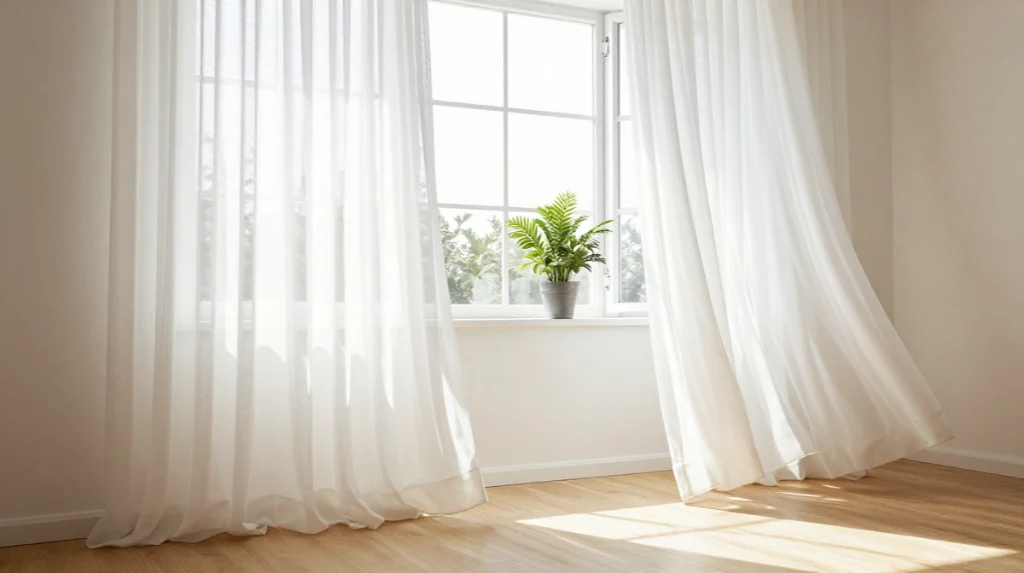 Swap Out Heavy Curtains for Sheer Panels