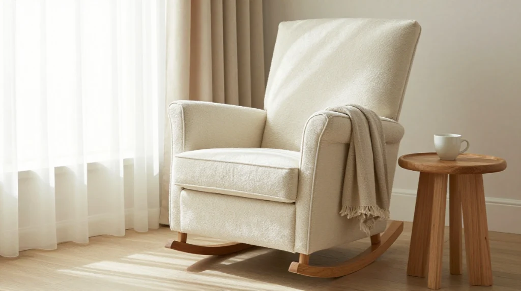 The Upholstered Nursery Rocking Chair