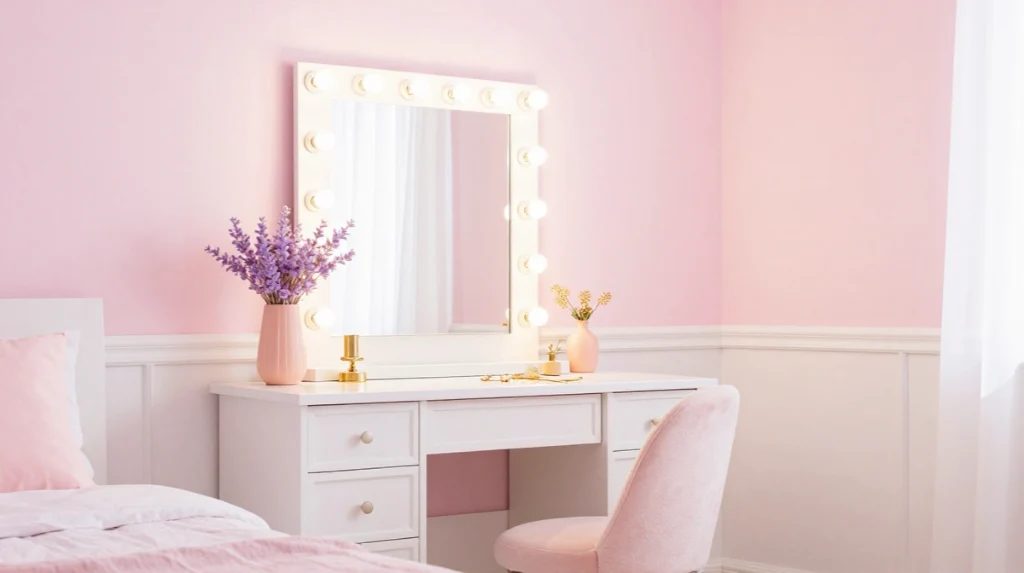 Try Pastel Pink for a Soft Retro Feel